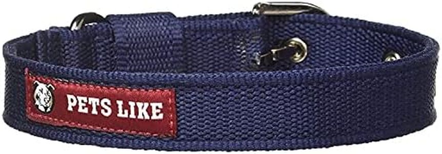 Pets Like Nylon Poly Collar,Navy Blue (25Mm),Dog