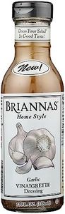 Briannas Home Style Garlic Vinaigrette Dressing, No High Fructose Corn Syrup, No MSG, Vegan, Kosher, Gluten Free, 12 Fluid Ounce (Pack of 6)