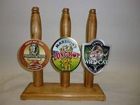 Full Sized 3 handle Replica wooden Beer Pump