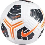 Nike Synthetic Cu8038-101 Nk Acdmy Pro - Team Fifa Sz 5 Recreational Soccer Ball Unisex-Adult White/Black/(Total Orange) 5