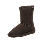 BEARPAW Women's Emma Short Snow Boot, Chocolate 8.5 M US