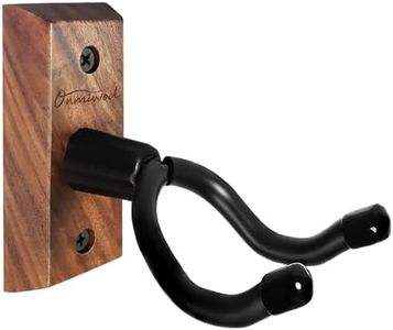 Ukulele Wall Mount Hanger, Black Walnut Wood U-Shaped Ukulele Holder Hanger, Ukulele Wall Mount Hook for Ukulele Banjo Mandolin Concert Pineapple Soprano Tenor and Baritone