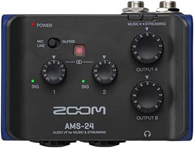 Zoom AMS-24 USB Audio Interface, 2 Inputs, 4 Outputs, Loopback, Direct Monitoring, Bus-Powered, for Recording and Streaming on PC, Mac, iOS, and Android