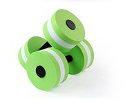 MMCCHB Floating Dumbbells, Water Sports Dumbbells,Set of 2 - for Water Aerobics（Pink, red, Blue, Green） (Green)