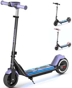 ECOROAD EK6 Kids Electric Scooter for 6-12, 3/6/10mph Speeds for Ultimate Comfort, Adjustable Height Electric Scooter, 150W & Dual Brake Safety, for Growing Adventurers（Rider:3.9-5.2 ft）