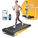 HomeTro Walking Pad Treadmill with 9% Incline, Walking Jogging Treadmills for Home, Portable Compact Under Desk Treadmill, Remote Control with Mute and Pause Function,Smart APP, Max. 265lb Capacity