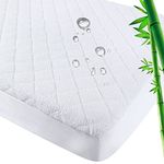 Pack N Play Mattress Protector Waterproof Playpen Mattress Cover, Mini Crib Mattress Pad, Smooth & Soft Playard Mattress Protector Fitted for Graco Playard Matress and Foldable Mattresses