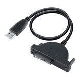 Storite USB 2.0 to 7+6 13Pin Slimline SATA Laptop CD/DVD ROM Optical Drive Adapter – Plug and Play - Support All Slim-Only SATA Laptop Drive (DVD-ROM, DVD-RW +/-, DVD-RAM etc