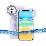 MEIKON Underwater Photography Waterproof Phone Case Pouch for iPhone 11 Enhanced Underwater Cell Phone Dry Bag with Armband O Lens Ring Full Sealed Waterproof Case IPX8 Certified