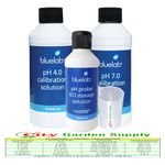 Bluelab pH 4.0, pH 7.0 Calibration Solution and pH Probe KCl Storage Solution, Referenced to High Laboratory Standards to Ensure Bluelab Products Last Longer and Maintain Accuracy.