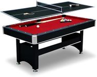Hathaway Spartan 6' Pool Table, 72" L x 38" W x 31" H, Black