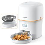 Yuposl Automatic Cat Feeders - 8cup/68oz for Pets, Timed Automatic Pet Feeder with Over 180-day Battery Life, Automatic Dog Feeder 1-6 Meals Control, Cat Food Dispenser Freshness Dry Food