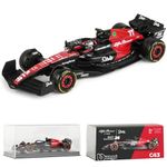 JODIYAAH 1/43 Bburago Alfa Romeo F1 Team Stake 2023 C43 24# Zhou Guanyu F1 C43 77# Alloy Car Die Cast Model Collection Gift (C43 77# W/Driver)