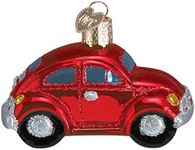 Old World Christmas Red Buggy Glass Blown Ornament for Christmas Tree