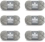 Patons Kroy Socks Grey Marl Yarn - 6 Pack of 1.75oz/50g - Blended Fiber - 1 Super Fine - 166 Yards - Knitting/Crochet