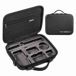 Storage Box for DJI OSMO Action 3 / DJI Action 4 Adventure Combo Water Proof Carry Case Shock Proof Action Camera, Hub Perfect Fit Bag : Protective Travel with Carabiner+Lanyard Ropes+Shoulder Straps