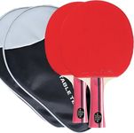 Palio Master 3.0 Table Tennis Bat & Case | ITTF-Approved Intermediate Ping Pong Racket | Allround Speed, Spin and Control (Set of 2 Bats)
