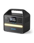 Anker Portable Power Station 256Wh, 521 Portable Generator, 200W 5-Port Outdoor Generator with 1 AC Outlets, 60W USB-C PD Output, LiFePO4 Battery Pack, LED Light For Camping, RV (Anker SOLIX)