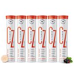 Wellbeing Nutrition Vitamin C + Zinc | Natural and Organic Immunity Booster | 100% RDA Vitamin C (96 Effervescent Tablets)