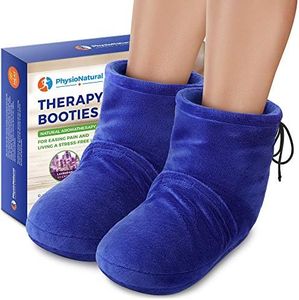 Microwaveable Booties and Feet Warmers - Deep-penetrating heat for relieving foot stiffness, sore muscles and joints, Achilles tendinitis, plantar fasciitis, stress fractures, and circulatory problems