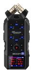 Zoom H6essential Handy Recorder (2024 Essential Series) | 6-track 32-bit | interchangeable microphone capsules (XYH-6e included) | 4 XLR/TRS inputs | music | podcast | content | audio guide | black