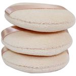 Round cotton powder puff makeup foundation sponge brush for men and women cosmetic tools (Pack of 3)