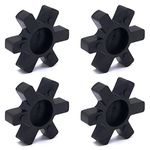 Flexible L095 NBR Rubber Spider Insert Solid Spider Center Inserts Fits for Lovejoy Martin L-Jaw Coupling (4 Pack)