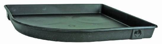 Camco 11480 24"ID x 3"Deep Corner Plastic Drain Pan with PVC Fitting