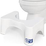 Squatty Potty The Original Bathroom Toilet Stool, White, 9"
