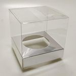 50PCS 3.5Inch Clear Cupcake Boxes W