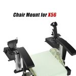 EG STARTS 2 Set Chair Mount for Flight Sim Game Joystick, Throttle & Hotas Systems Compatible with Logitech G X56, X52, X52 Pro, Thrustmaster T-Flight Hotas, Thrustmaster TCA, Thrustmaster T.16000M