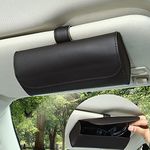 Accmor Sunglasses Holder for Car Sun Visor, Universal Auto Eyeglasses Organizer Box, Vehicle Visor Accessories Glasses Protective Storage Case with Hidden Magnetic Closure for Woman Man