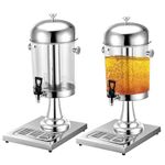 2Pcs Drink Dispensers for Parties,Stainless Steel Drink Dispensers, Beverage Dispenser with Stand, 4.4 Gallon Beverage Dispenser for Buffet Catering Cold Drinks and Beer