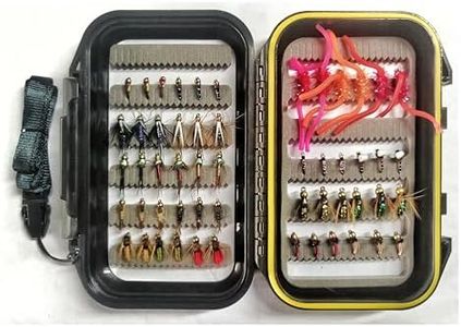 wifreo Fly Fishing 54 Nymph Flies Assortment BH Wet Fly for Trout Flyfishing with Waterproof Fly Box