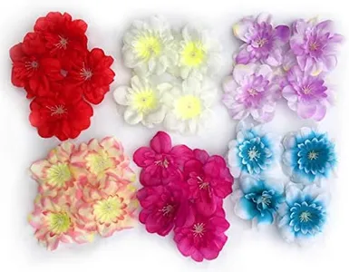 Tassel Toppers Delphinium Flower Heads - Peel and Stick Flat Back Flowers - Flowers, Floral Stickers, Adhesive, Stick-On for Arts and Crafts Projects