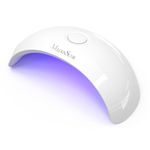UV LED Nail Lamp, Melodysusie UV Light for Nails, Portable UV LED Nail Lamp for Gel Polish, UV Nail lamp for Acrylic and Gel, Suitable for Travel, Home, School, Office (White)