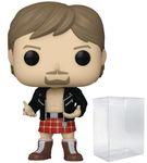 POP WWE: Rowdy Roddy Piper Funko Vinyl Figure (Bundled with Compatible Box Protector Case), Multicolor, 3.75 inches