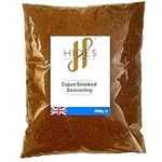 Hides Fine Foods - Cajun Smoked Seasoning, 500g - GMO Free - Suitable for Vegetarians - BBQ Seasoning - Meat Seasoning - Deep South Flavours - Perfect for Summer