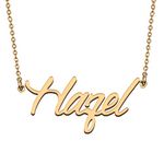 Unique Made Best Friends Hazel Name Necklace for My Bitchs Birthday Gift