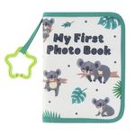 ZUYYON Baby Photo Album Baby Memory Book, Soft Cloth Photo Book First Year Memory Album Shower Gift for Newborn Toddler & Kids, Holds 4x6 Inch Photos(Koala)