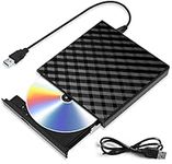 External CD DVD Drive, USB 3.0 Slim Portable CD Reader CD/DVD-RW Burner Low Noise High Speed Data Transfer Super drive for Laptop, Desktop, Mac, IOS, Windows 10/8/7 / XP/Linux