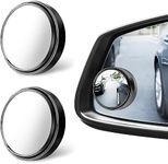 Car Blind Spot Mirror 360°Adjustable Stick Side View Point Mirror Side Suitable For Various Models HD Glass Rimless Convex Rear View Mirror