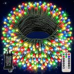 Ollny Fairy Lights Plug in - 40m 400 LED Fairy Lights Outdoor Waterproof, Remote/8 Modes/Timer - Colour String Lights Mains Powered for Outside/Indoor/Garden/Party/Christmas Decorations Lights