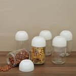 Home Centre Regal Glass Storage Jars 600 ml - 6 Pcs., Transparent