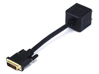 Monoprice 102518 DVI-D Male to DVI-D Female x 2 Video Splitter Cable(Gold)