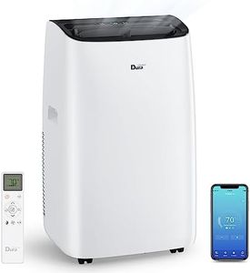 DuraComfort Smart Portable Air Conditioners, 12000 BTU(Ashrae) /8150 BTU (SACC) Quiet AC Unit, Built-in Dehumidifier and Fan Modes, Mobile App, Cools up to 450 Sq. Ft, White
