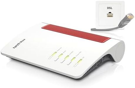 AVM Fritz!Box 7690 (Wi-Fi 7 DSL Router with 5,760 Mbps (5GHz) & 1,376 Mbps (2.4 GHz), up to 300 Mbps with VDSL Supervectoring and ADSL2+, WLAN Mesh, DECT Base, German Version