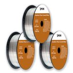 (3 Pack) PGN Flux Core Welding Wire - E71T-11 .030 Inch, 2 Pound Spool - Gasless Mild Steel MIG Welding Wire with Low Splatter - For All Position Arc Welding