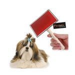 Picckola international Pet Comb, Pet Grooming Slicker Brush Shedding Hair Remove Brush Wood Handle Dog Cat Cleaning Supply Shot Hair/Long Hair (Extra Large)