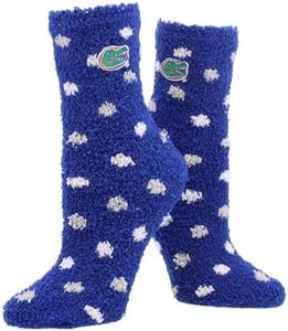 TCK NCAA College Fuzzy Socks For Women & Men, Warm and Cozy Socks Womens Licensed Sock (Florida Gators, Medium)